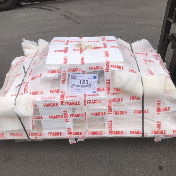 2 pallets containing fireplace chamber and hearths to be delivered to Colchester today