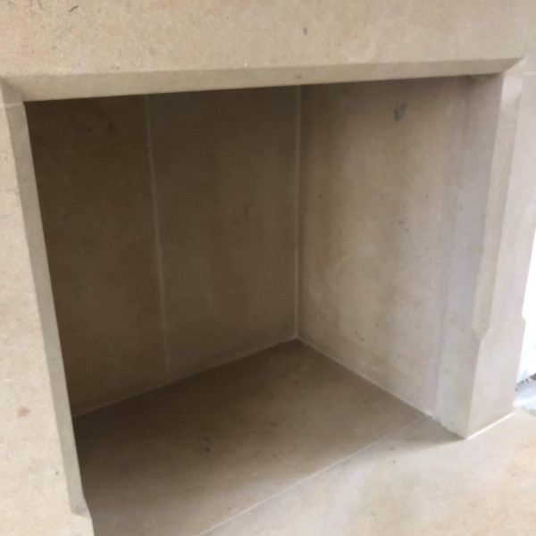 Bath stone fireplace and hearths