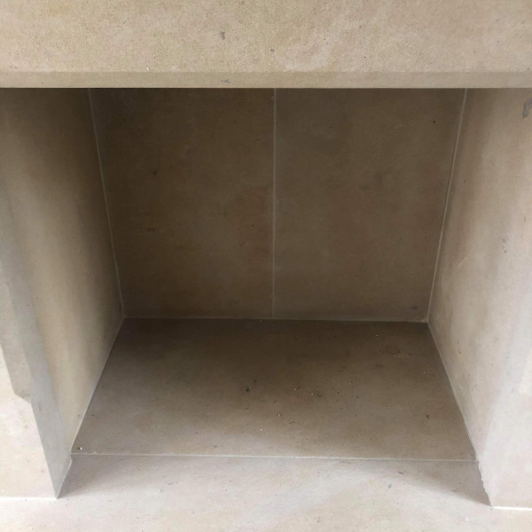 Bath stone fireplace and hearths