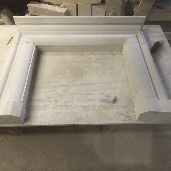 Bath stone fireplace complete with hearths