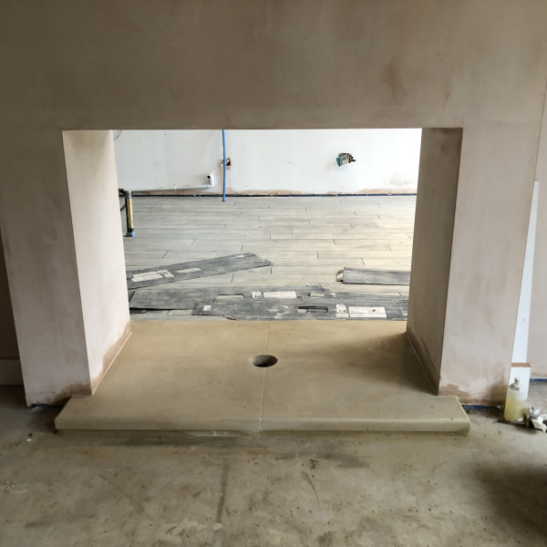 Bath stone fireplace hearths made to measure and fitted today