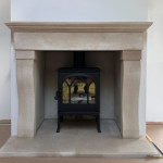 Bath stone fireplace surround
