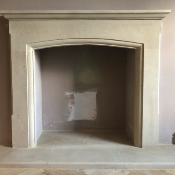 Bath stone fireplace The Amethyst surround and hearths