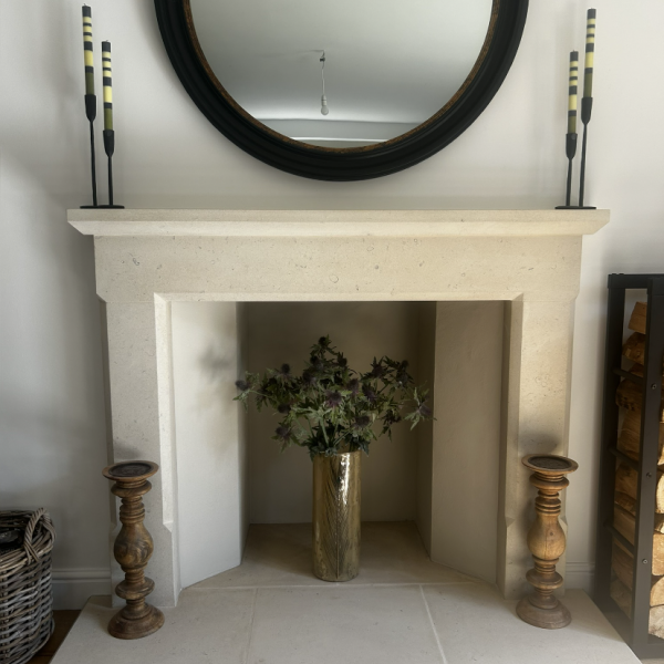 Bath stone fireplace The Sapphire made to customers requirements