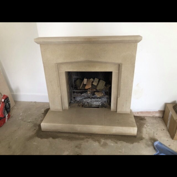 Bath stone fireplaces recently carved