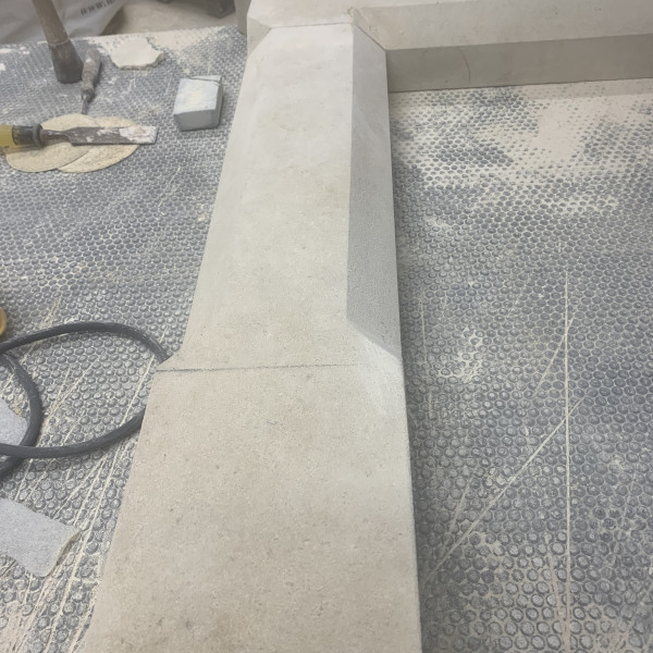 Bath stone Sapphire fireplace