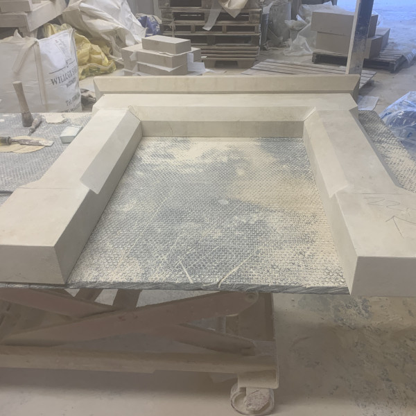 Bath stone Sapphire fireplace