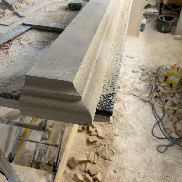 Bath stone shelf