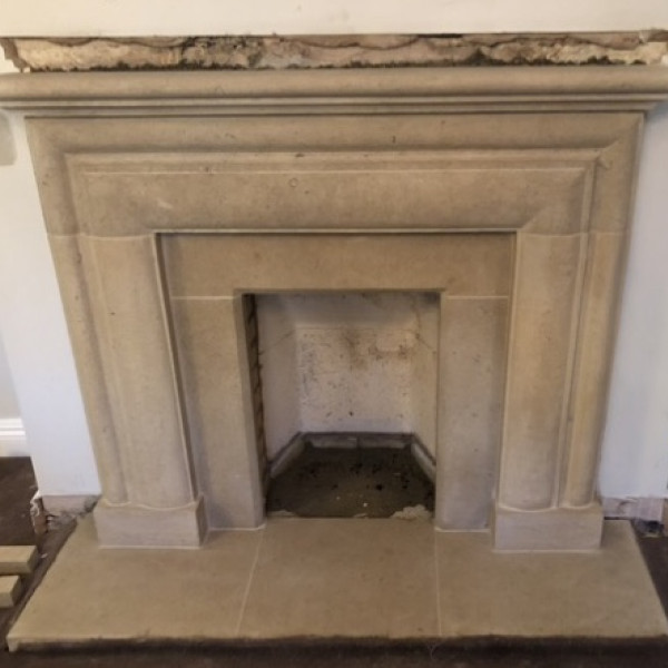 Bath stone Sunstone fireplace