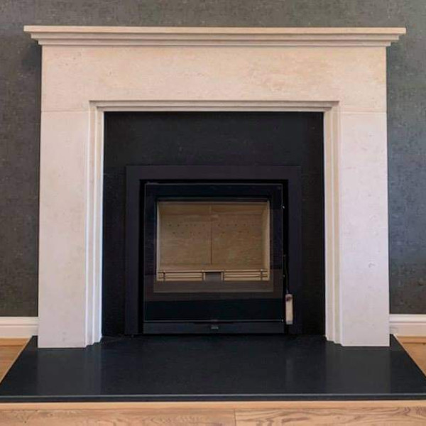 Bespoke made to measure natural Bath stone surround