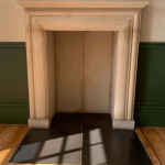 Busy few weeks carving stone fireplaces, delivering and installations