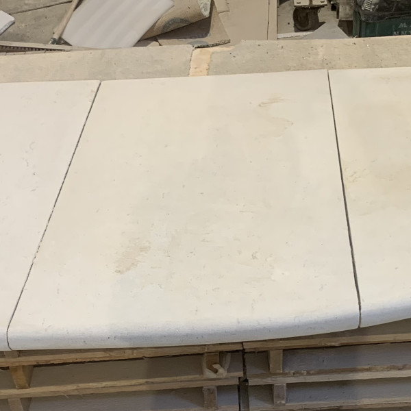Busy few weeks carving stone fireplaces, delivering and installations