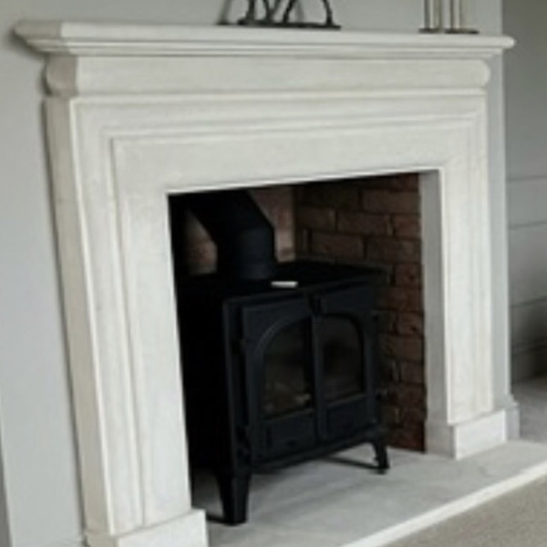 Made to measure Bath stone fireplace new design