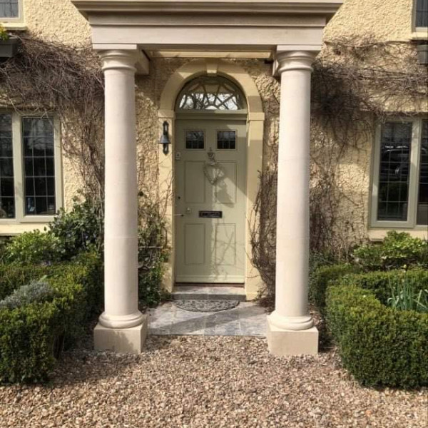 Natural stone portico