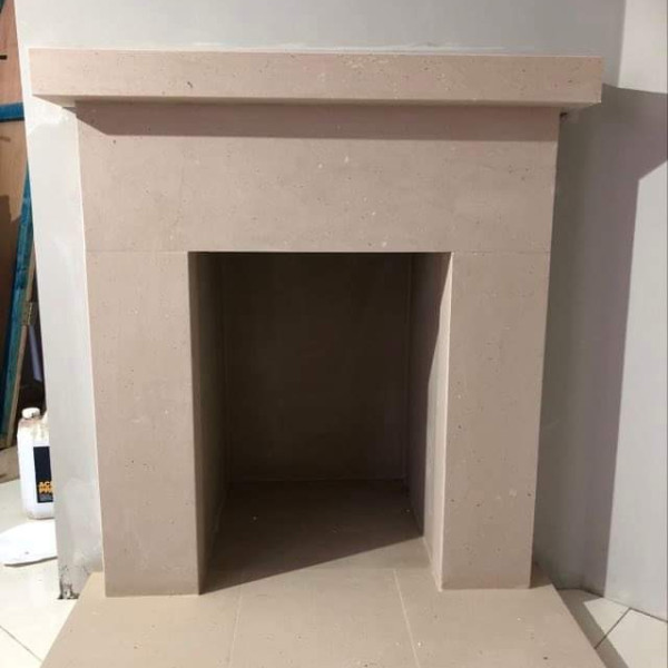 Solid natural stone fireplace The Jade