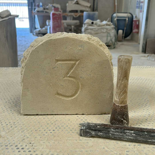 Stone house number