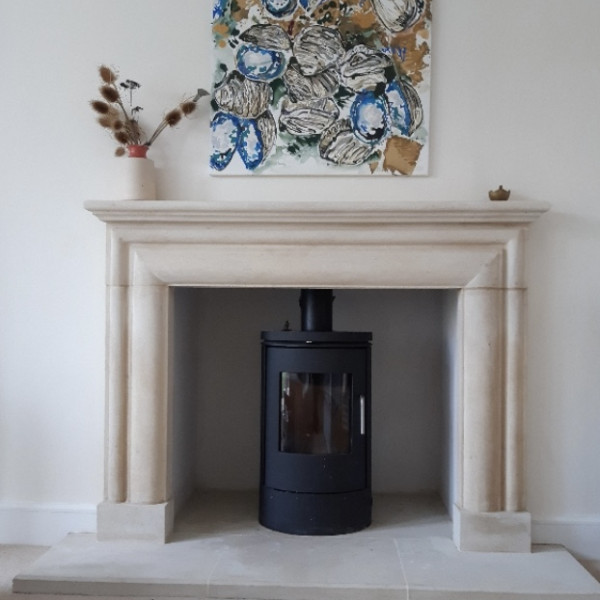 The onyx Bath stone fireplace