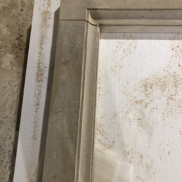 Working on a Bath stone fireplace The Zircon this week ready for collection