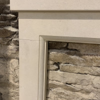 The Campden Hand carved solid natural Bath stone fire surround
