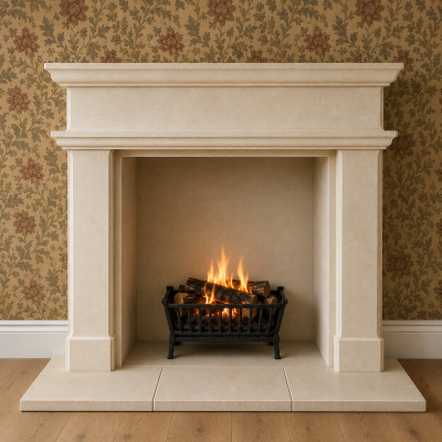 Bath stone fire surround - The Agate