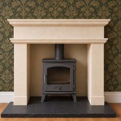 Bath stone fire surround - The Agate