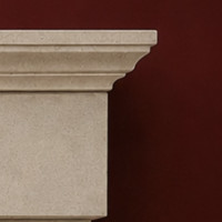 Stone fireplace surround The Aquamarine - hand crafted from Bath stone and made to measure service