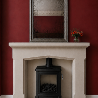 The Moonstone natural Bath stone English fireplace surround hand carved choice of outer hearths