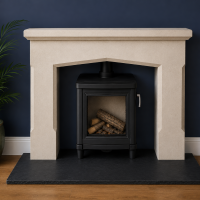 The Moonstone natural Bath stone English fireplace surround hand carved choice of outer hearths