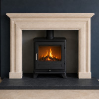 The Onyx Hand carved beautiful fireplace natural Bath stone fireplace with outer hearths
