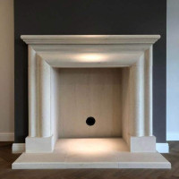 The Onyx Hand carved beautiful fireplace natural Bath stone fireplace with outer hearths