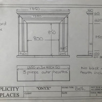 The Onyx Hand carved beautiful fireplace natural Bath stone fireplace with outer hearths