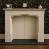 The Peridot hand carved Stone fireplace carved from solid natural Bath stone surround