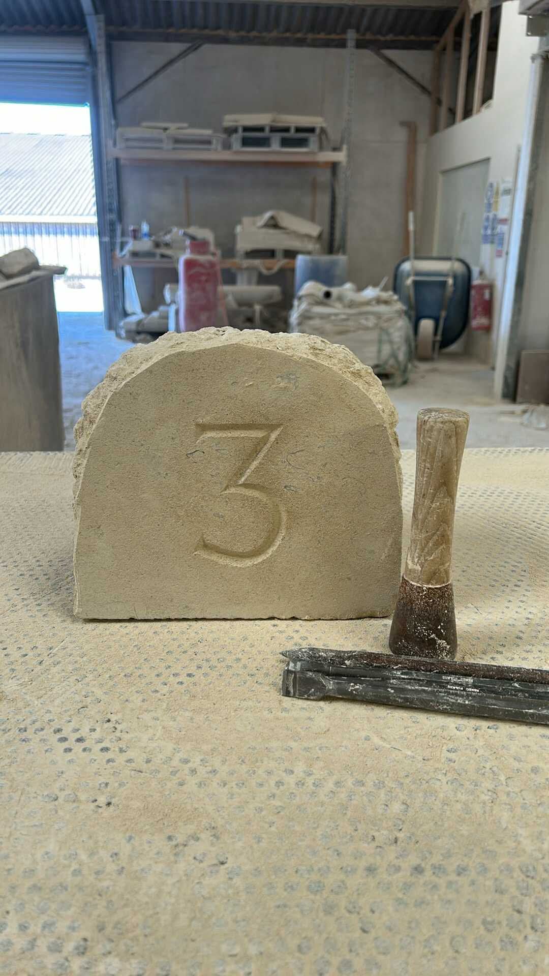 Hand carved house signs