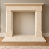 Special offer hand carved solid Bath stone fire surround carved ready for collection - delivery maybe possible