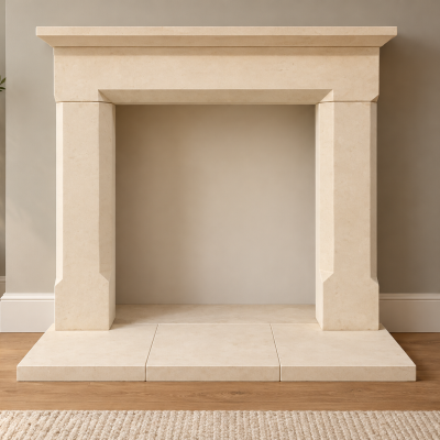 Special offer hand carved solid Bath stone fire surround carved ready for collection - delivery maybe possible
