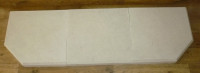 British solid Bath natural quarried 3 piece angled outer hearths