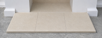Hand carved solid natural Bath stone outer hearths chamfered