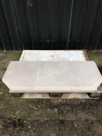English natural solid quarried stone fireplace hearths