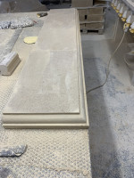 English natural solid quarried stone fireplace hearths