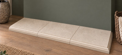 English natural solid quarried stone fireplace hearths - can be made to measure