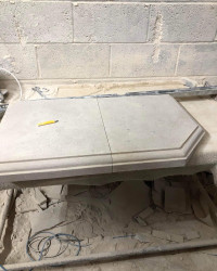 English natural solid quarried stone fireplace hearths