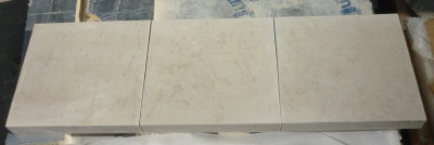 English solid natural stone fireplace hearth - Large